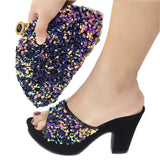 Shinning Crystal Lady Shoes & Bag